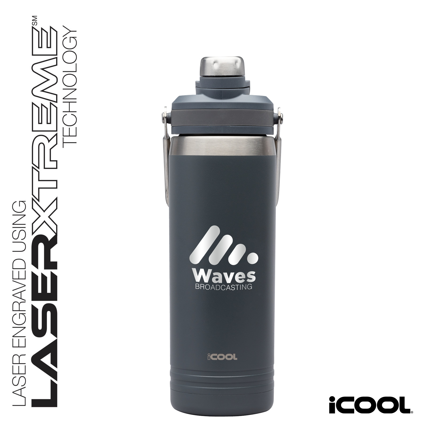 iCOOL® Lakewood 24 oz. Double Wall, Stainless Steel Bottle 17