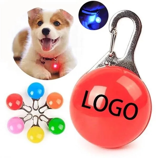 Clip-on Pet Collar Pendant Safety Light 6