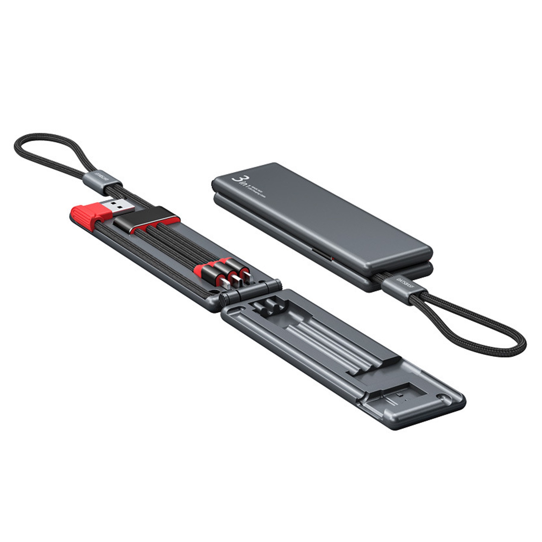 Three-In-One Flip-Top Scalable Charging Cable 4