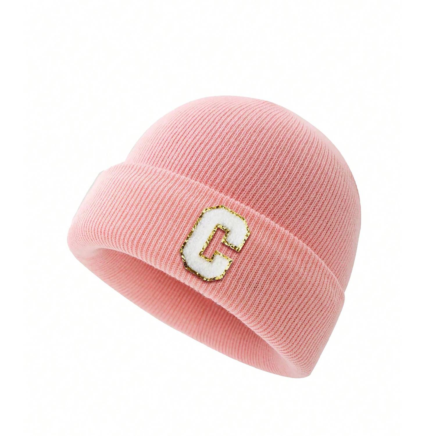 Warm Winter Kids' Beanie W/ Letter Design 4