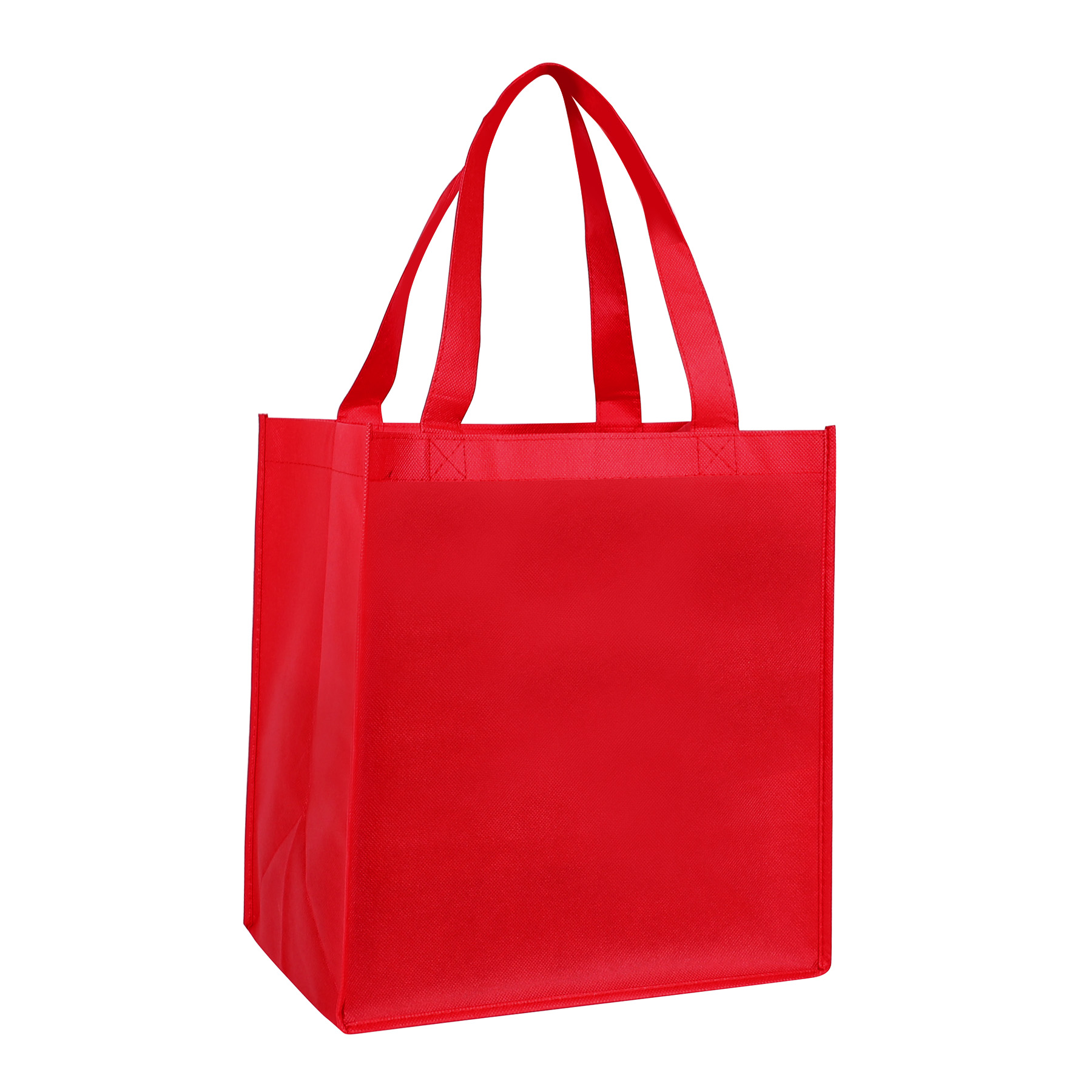 Non-woven Grocery Tote Bags 12'' x 13'' x 8'' 16