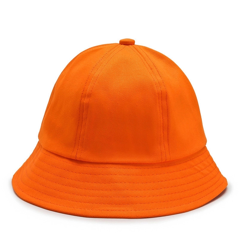 Kids Bucket Hat / Solid Color Cotton Beach Cap 5