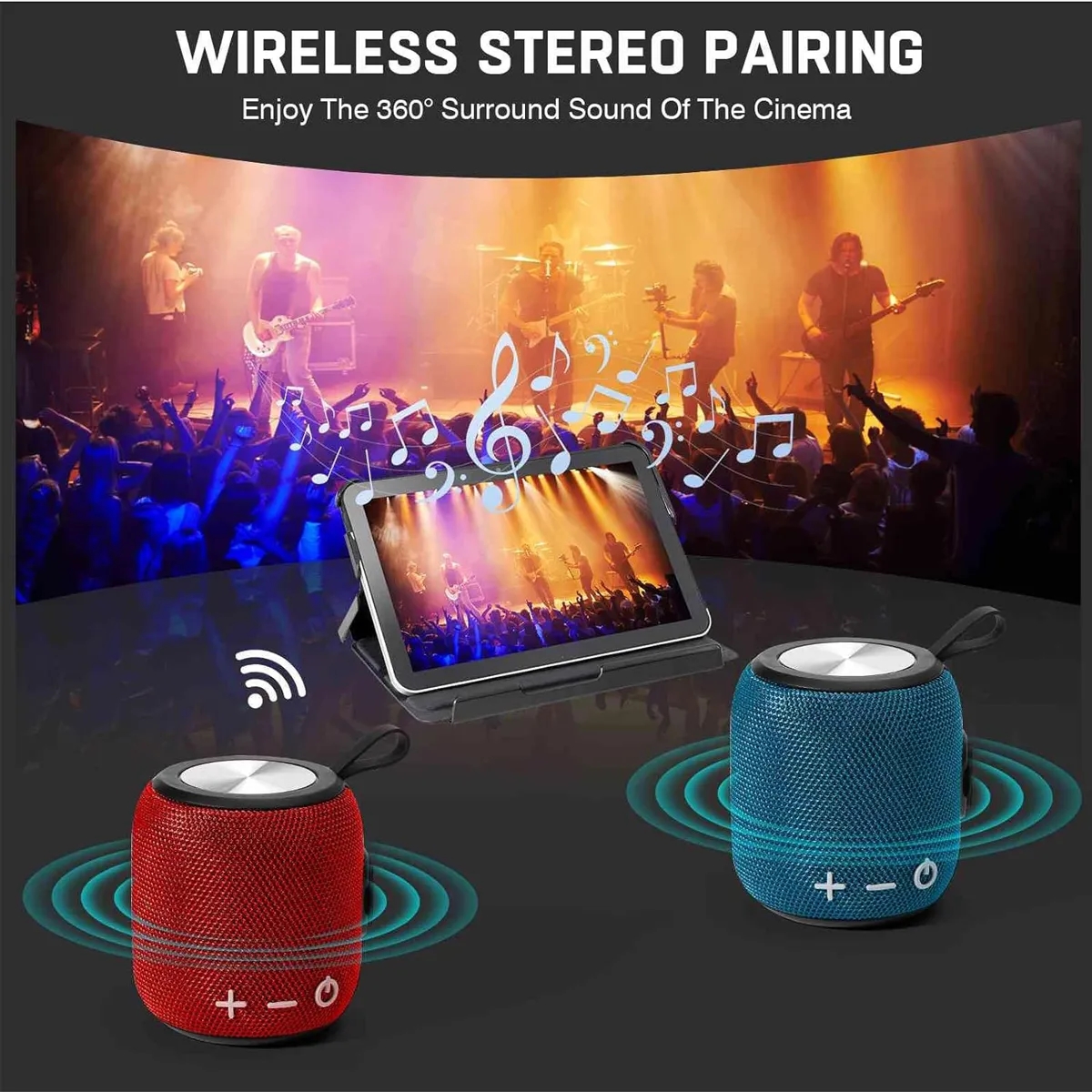 Portable Waterproof Wireless Bluetooth Speakers 5