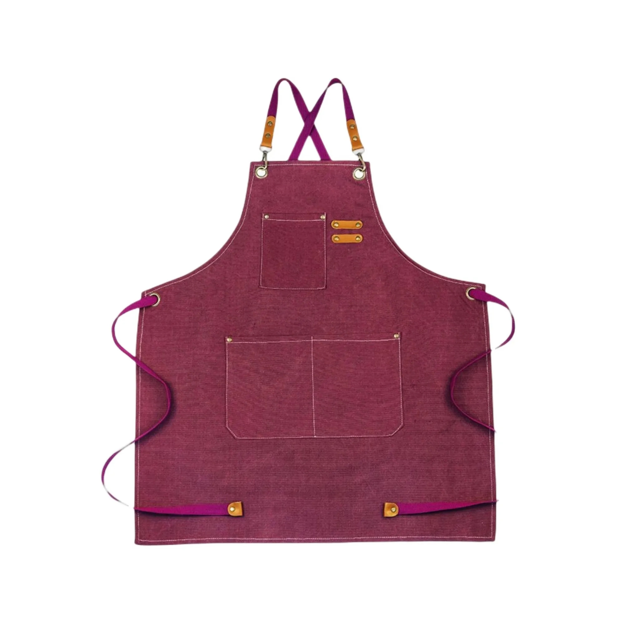 Cotton Canvas Cross Back Heavy Duty Adjustable Work Apron 9