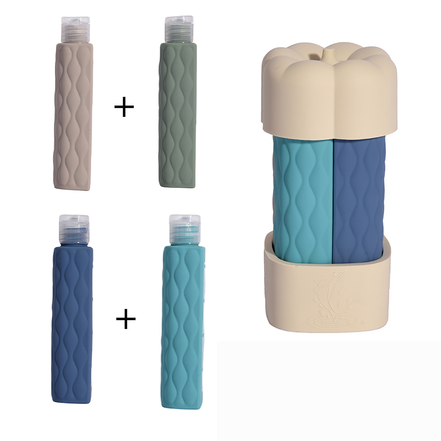 Travel Bottles for Toiletries 4 in 1 1