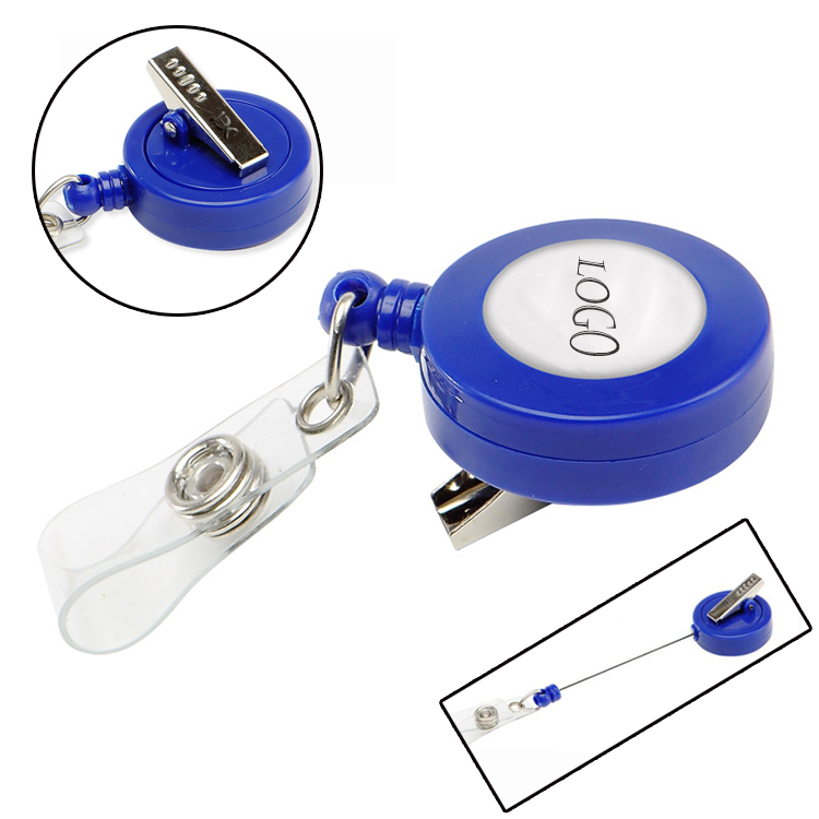 Retractable Badge Holder with Rotating Alligator Clip