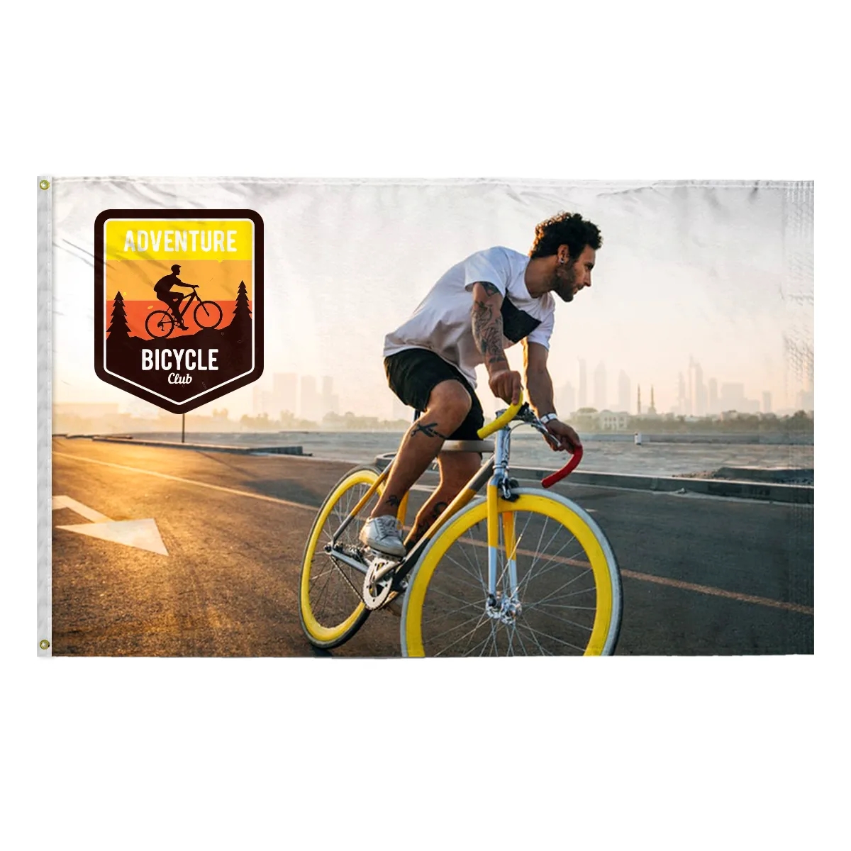 Custom Digital Print Flag 5' x 8' 2 Sided Poly 2