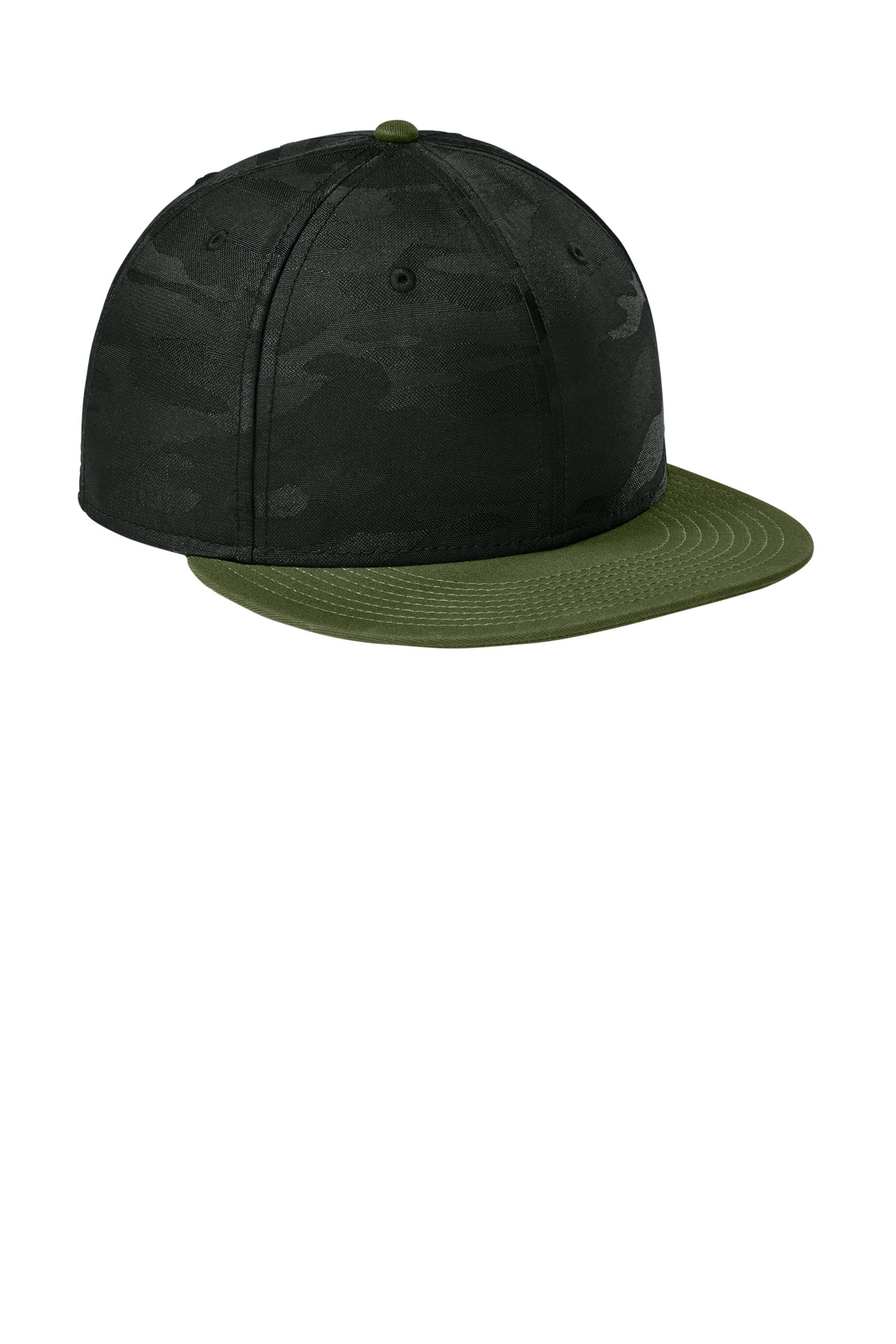 New Era Camo Flat Bill Snapback Cap NE407 45