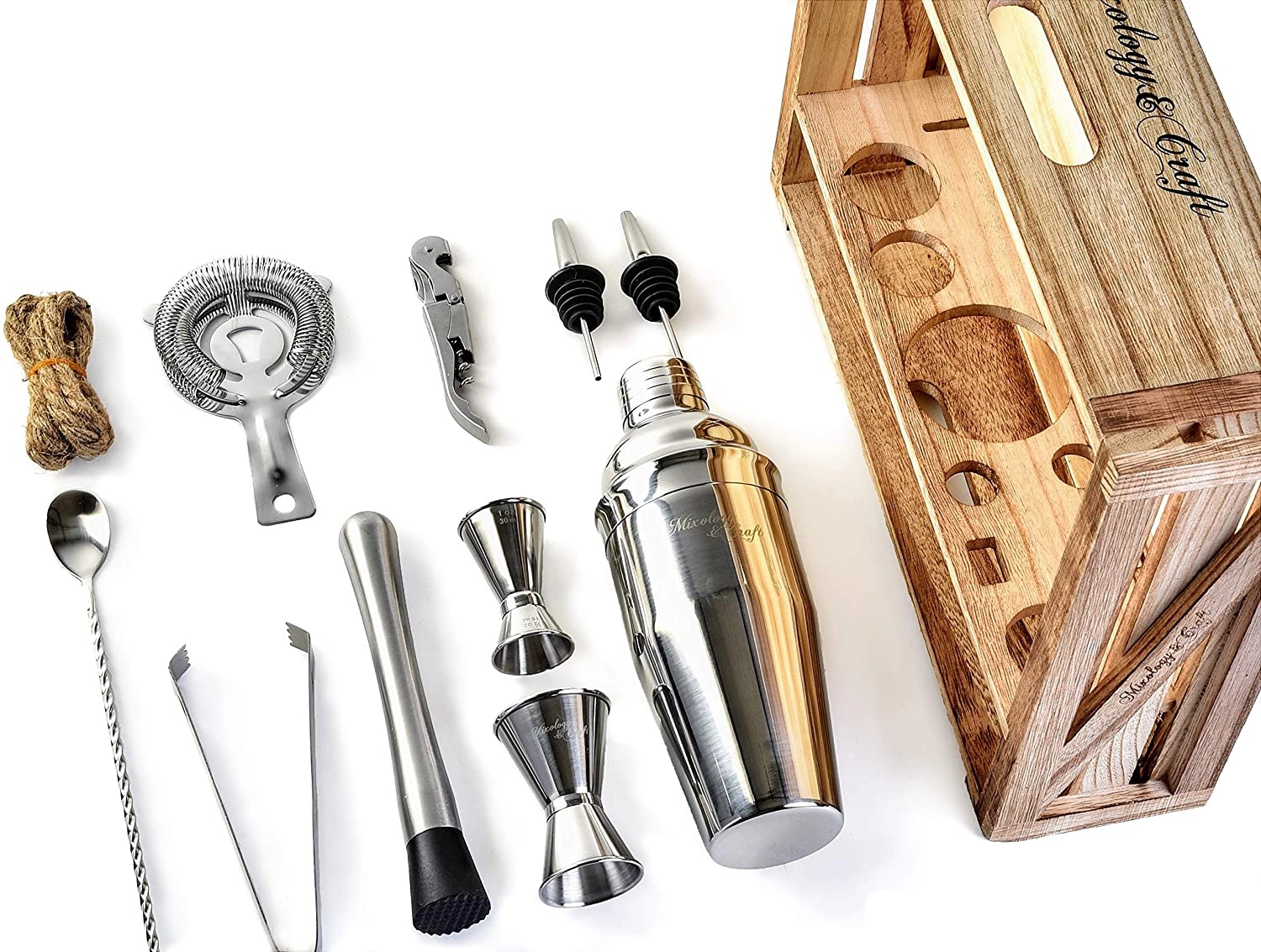 11-Piece Cocktail Bar Set (Stainless Steel) 9