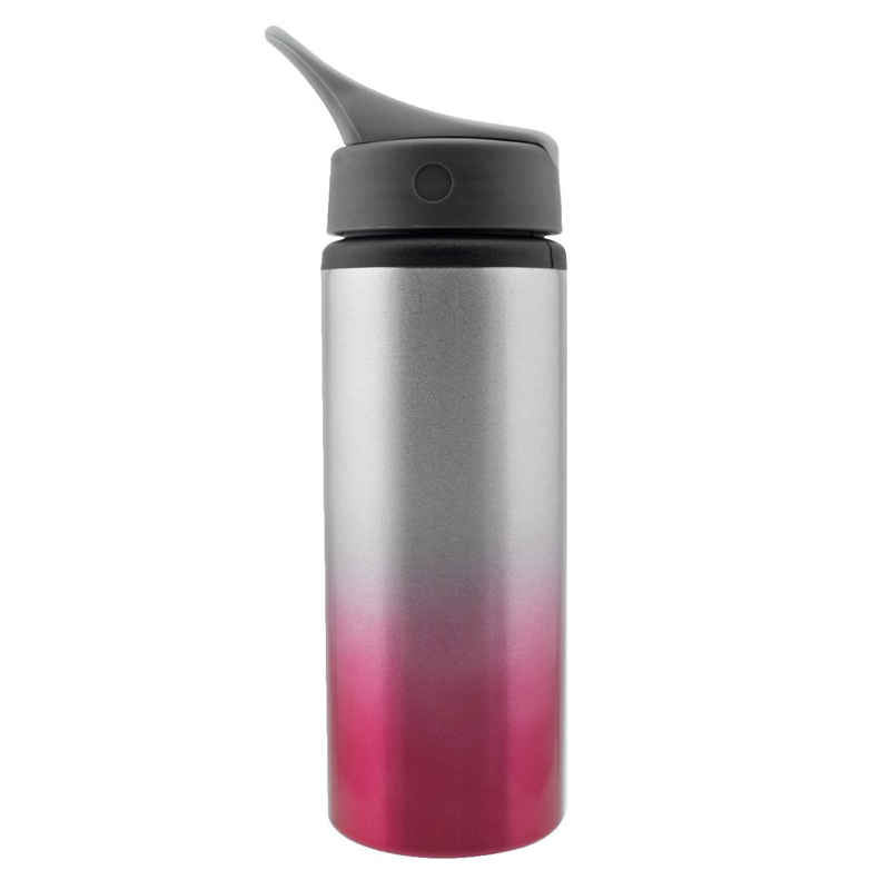 25 Oz. Inspire Aluminum Two-Tone Bottle (Red/Silver)