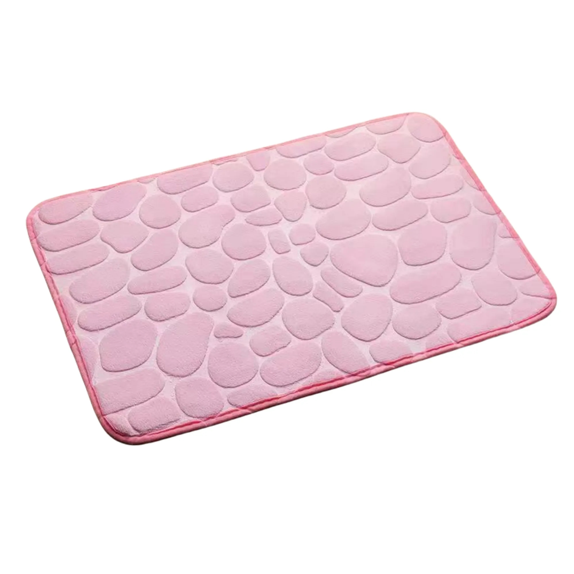 Classic Coral Fleece Rectangular Stone-patterned Floor Mat 8