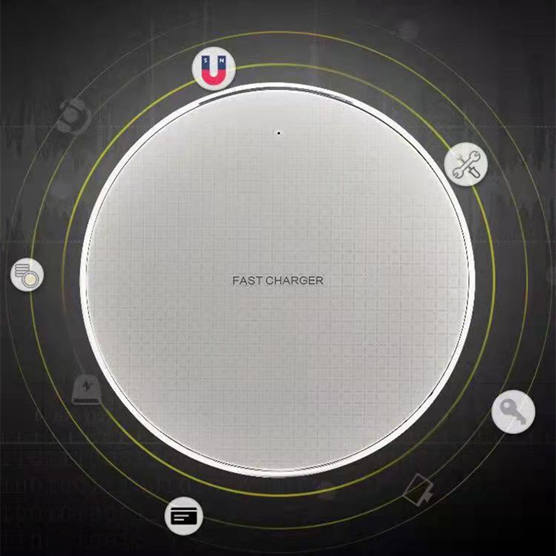Round Portable Wireless Charger 2