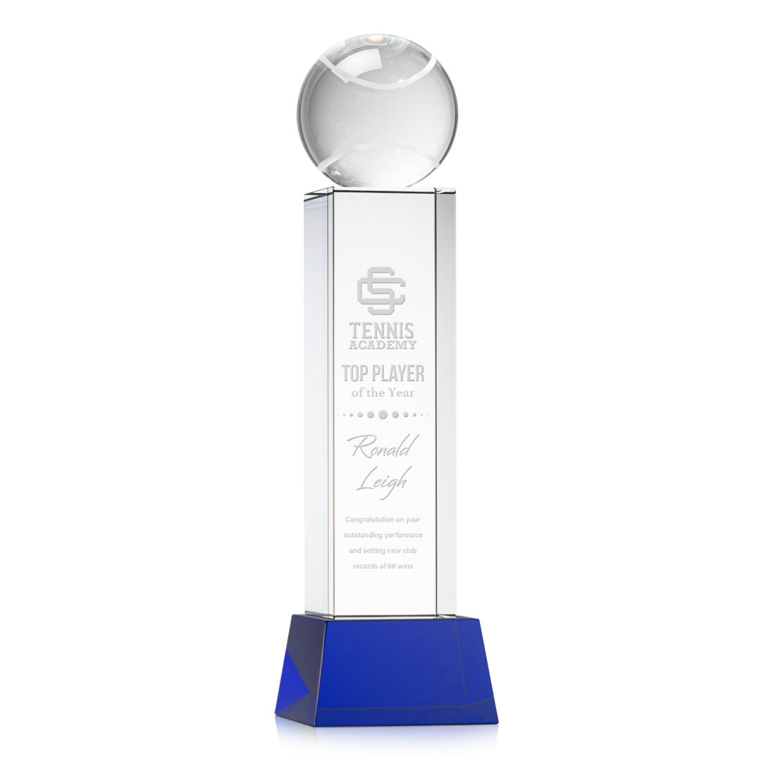 Tennis Ball Award on Belcroft Base - Blue 6