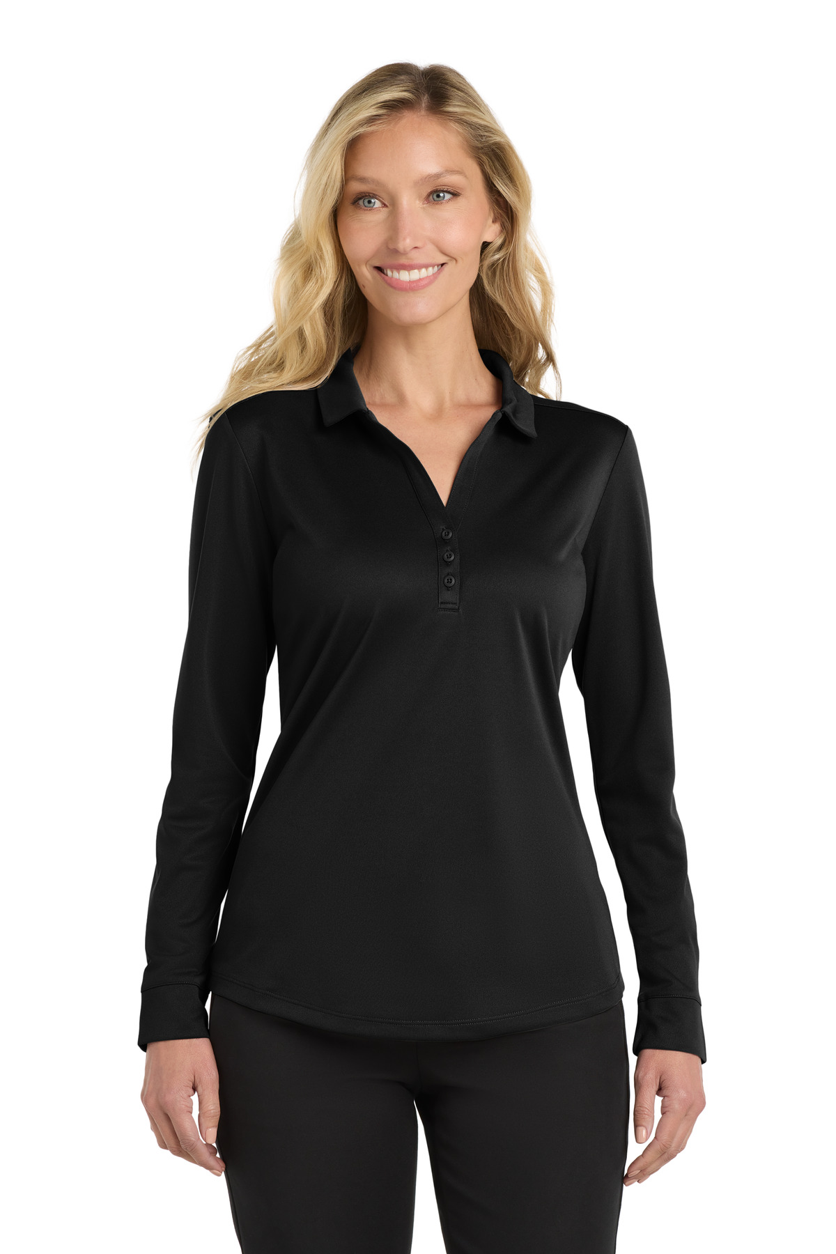 Women's Silk Touch Performance Long Sleeve Polo