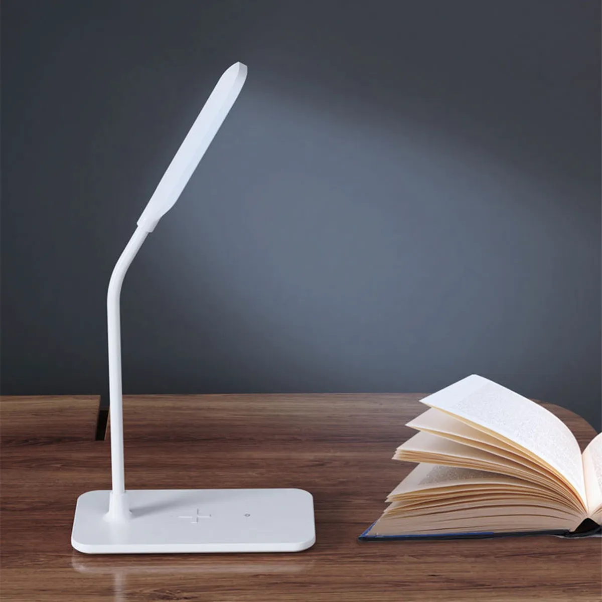 LED Eye-caring Table Lamp with Built-in Wireless Charger 3