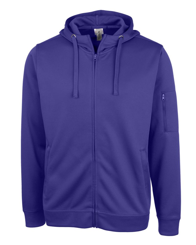 Clique Lift Solution-dyed Performance Unisex Full Zip Hooded Sweatshirt 7