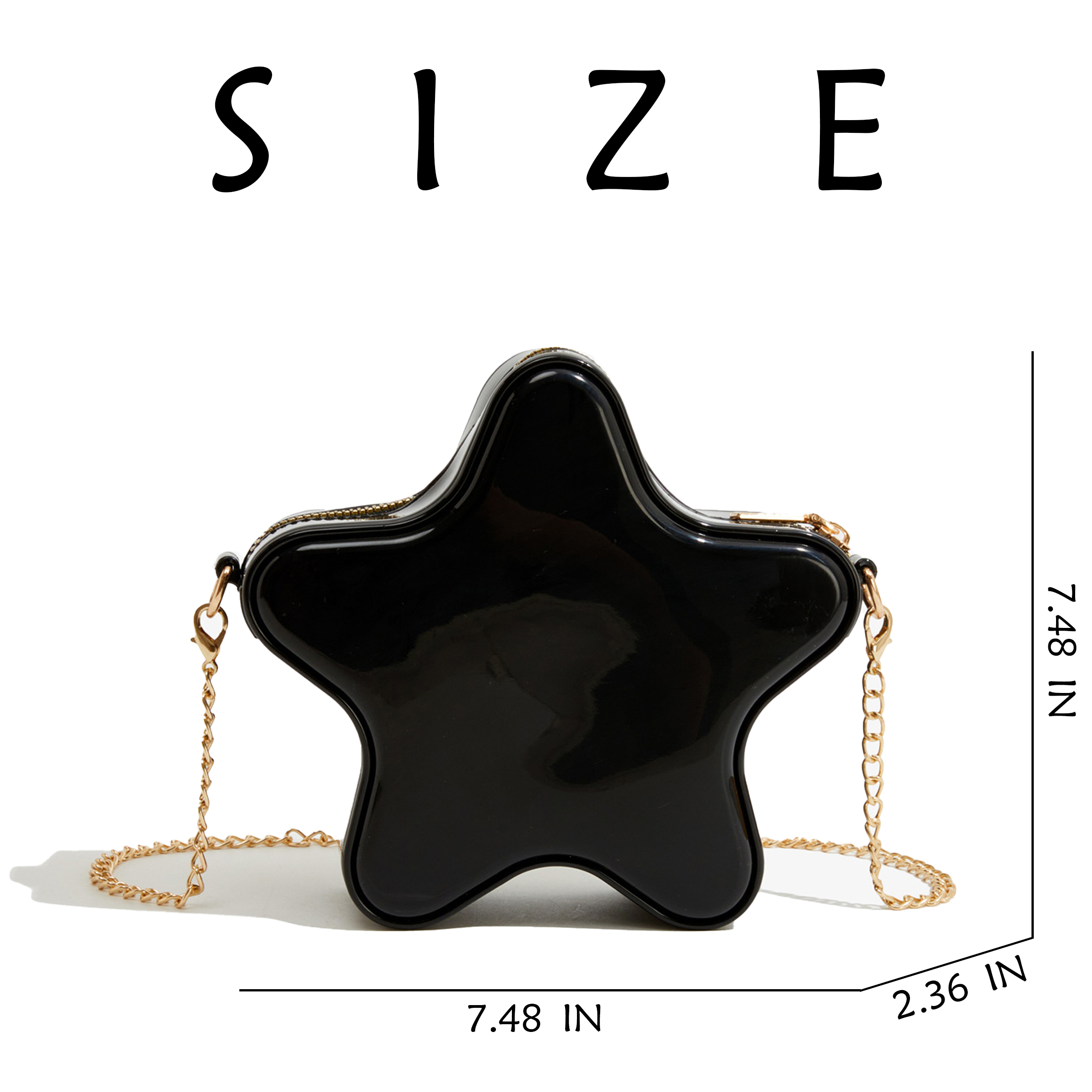 Pvc Mini Solid Color Star Handbag 5