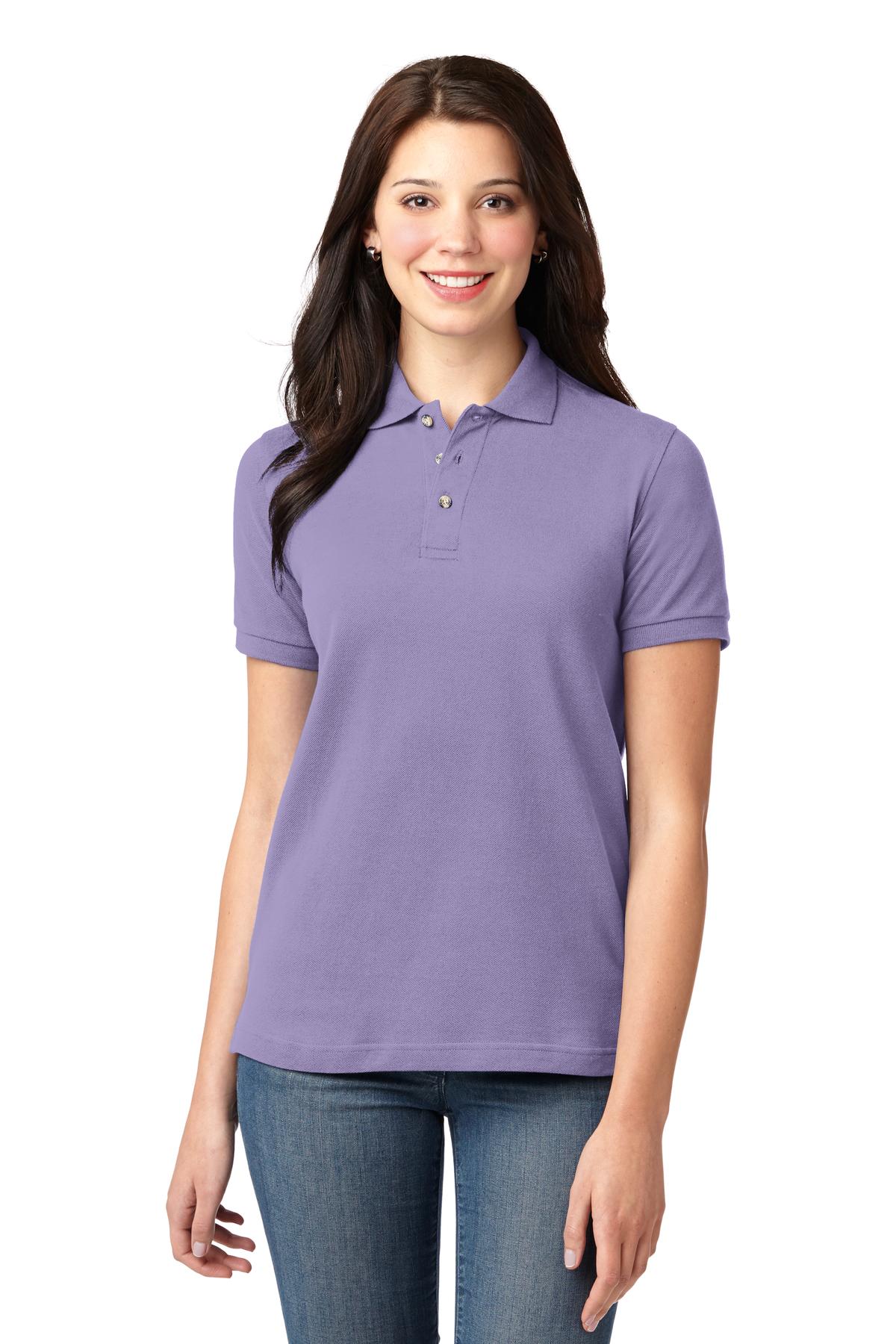 Port Authority Women's Heavyweight Cotton Pique Polo. L420 23