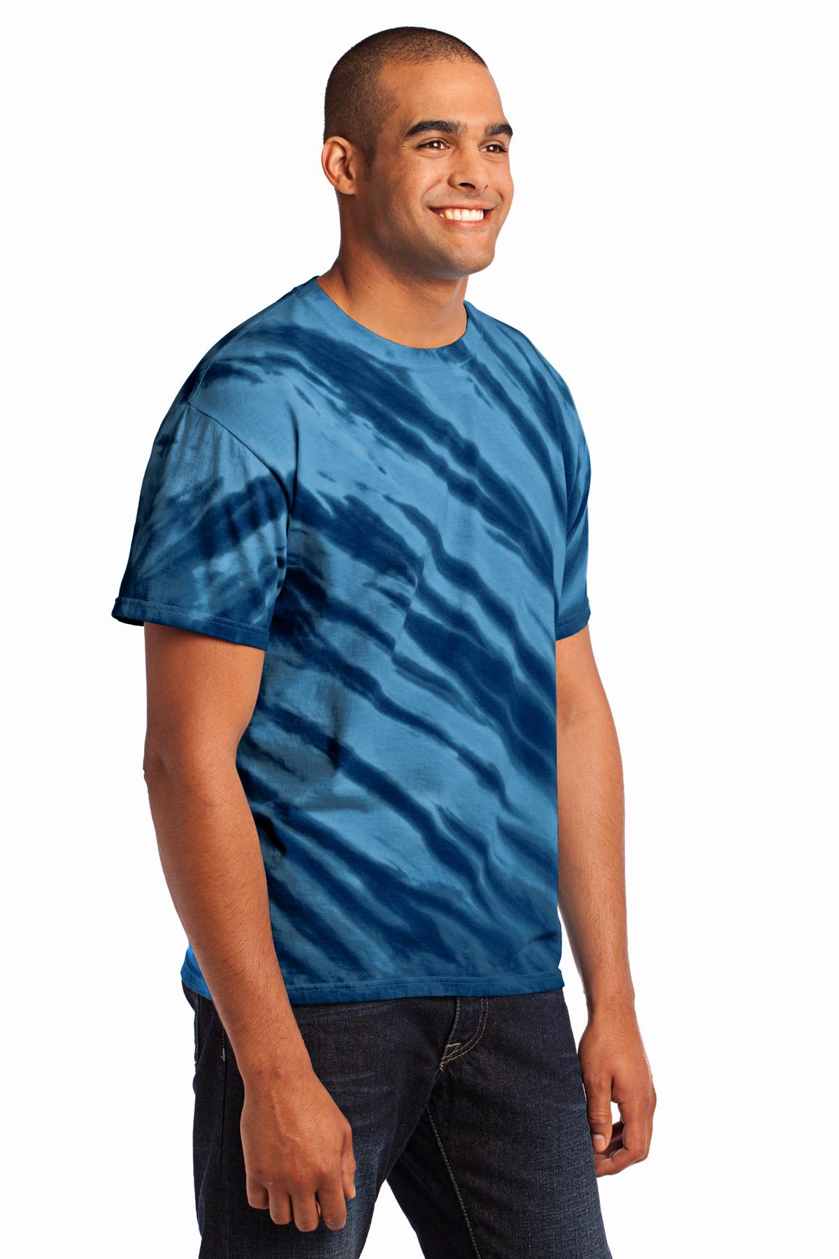 Port & Co Tiger Stripe Tie-Dye Tee. PC148 20