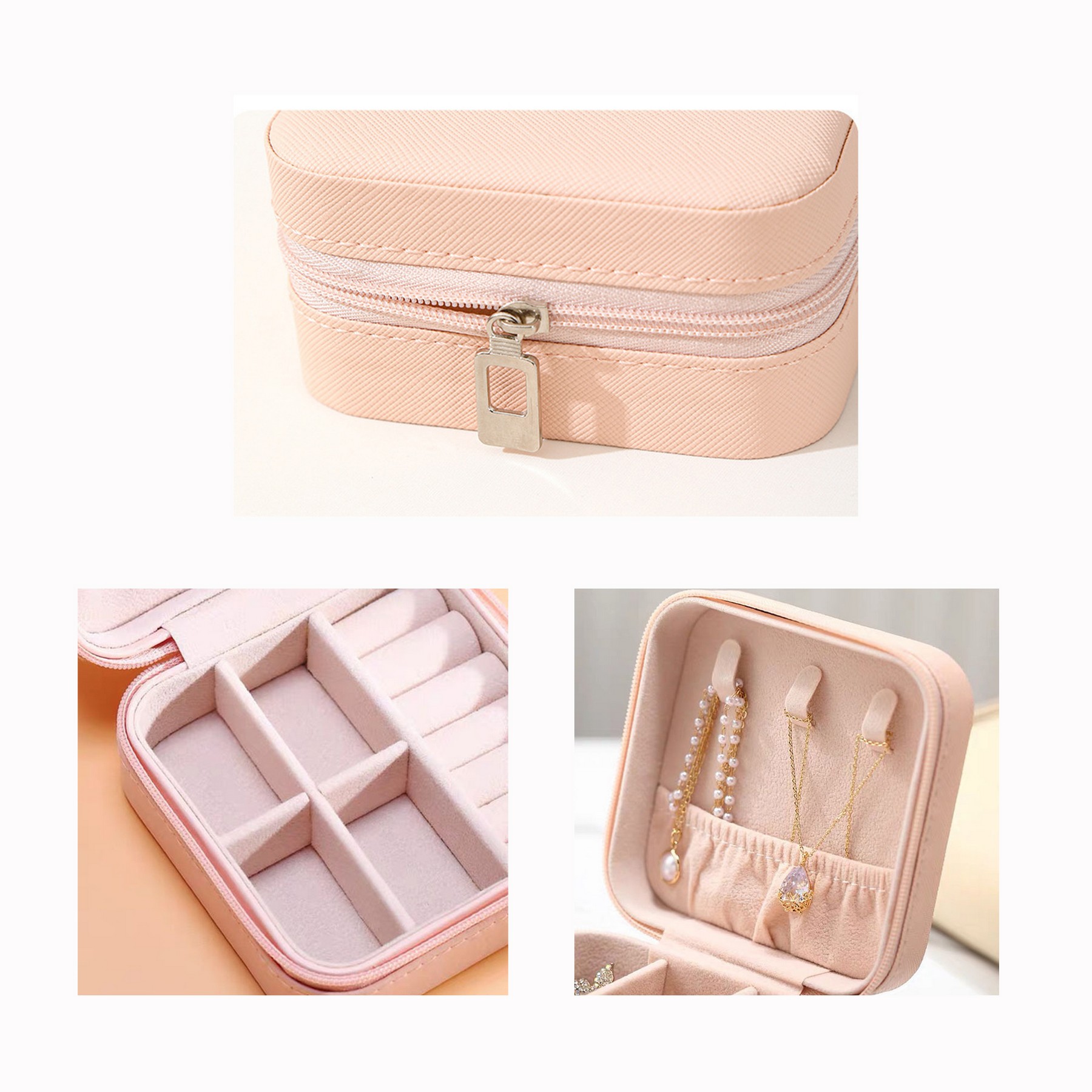 Pu Leather Travel Portable Jewelry Case 5