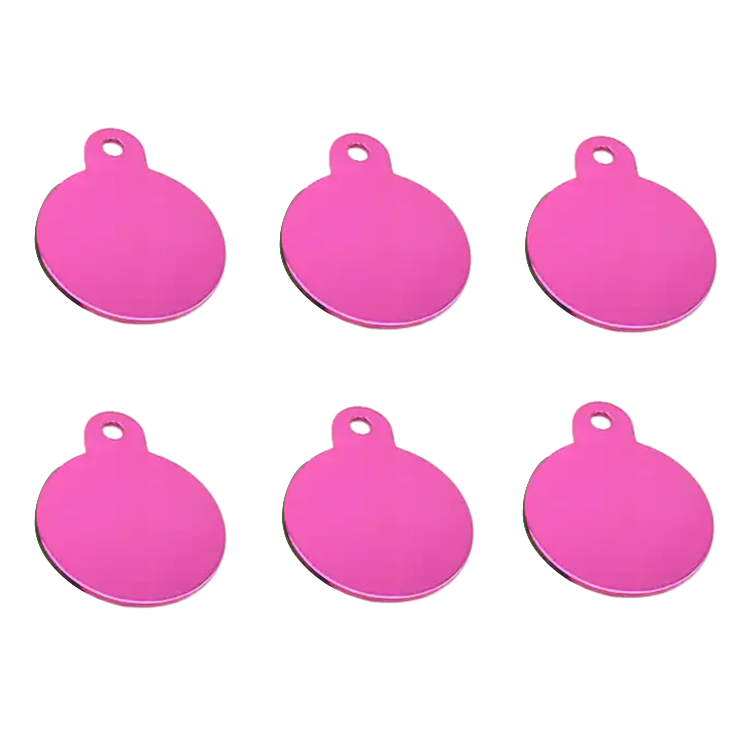 Round Shape Aluminum Pet Tag 2