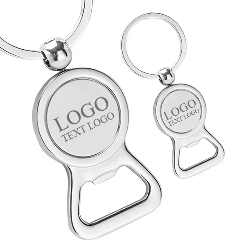 Metal Chrome Bottle Opener Keychains 5