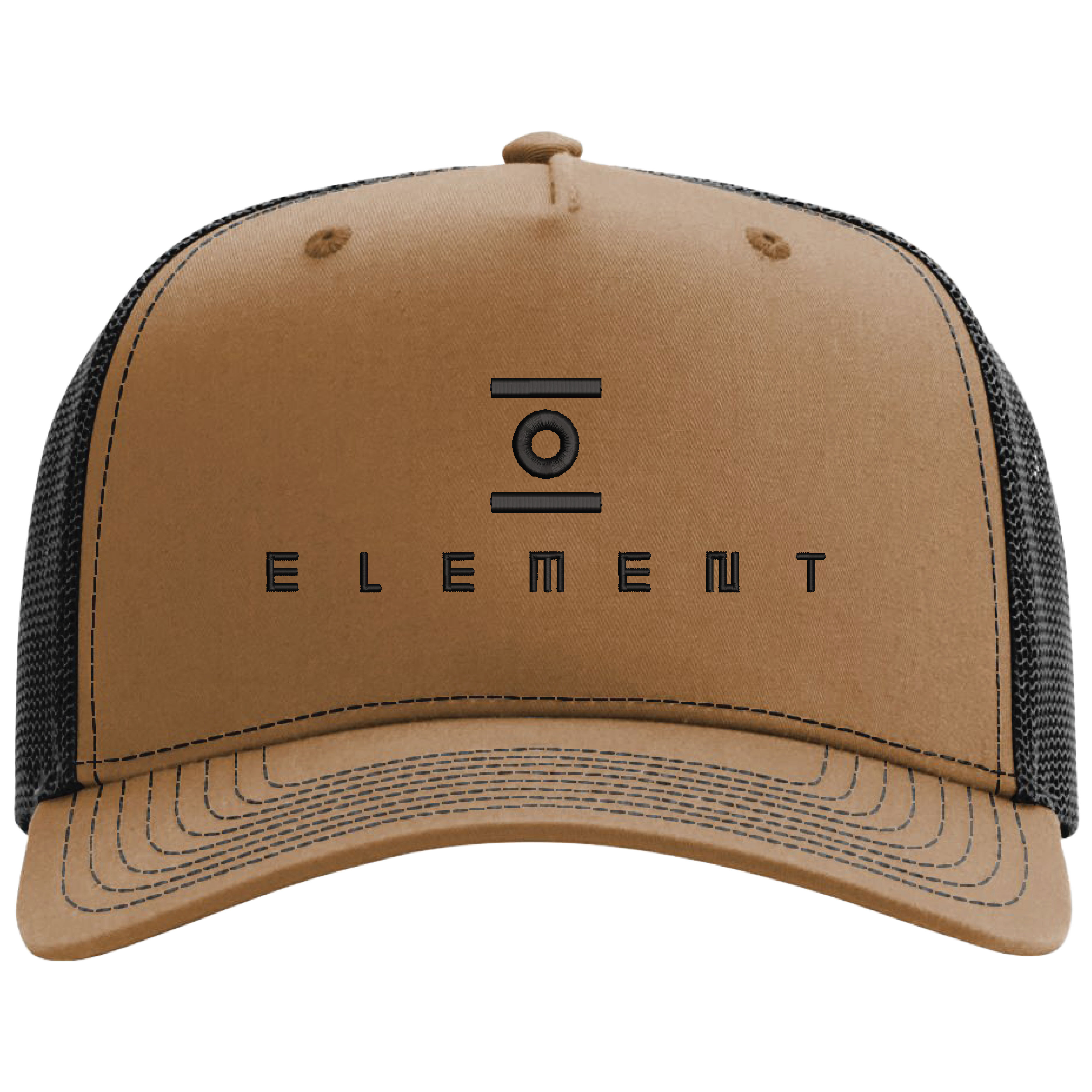 Richardson 112FPC Champ 5-Panel Snapback Trucker Hat w/Leatherette Adhesive Patches or Embroidery