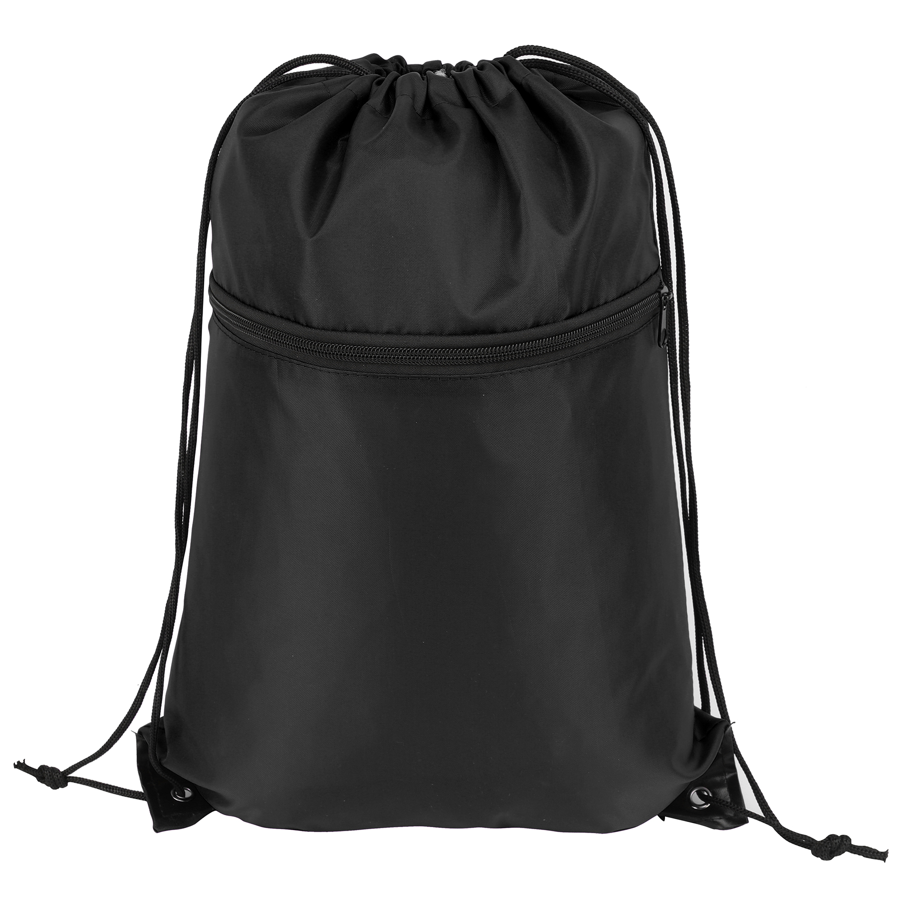 Sports Drawstring Backpack With Zipper Pocket (Ocean) 10