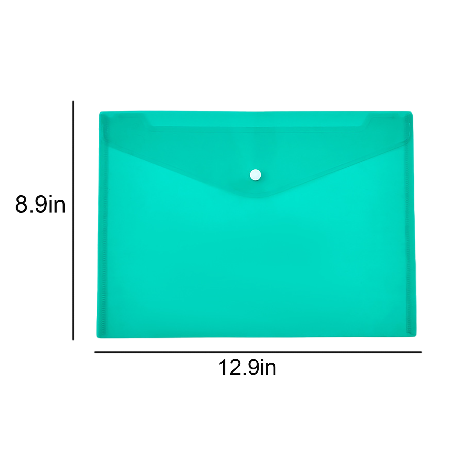 A4 Button File Folder – Transparent & Waterproof Design 10