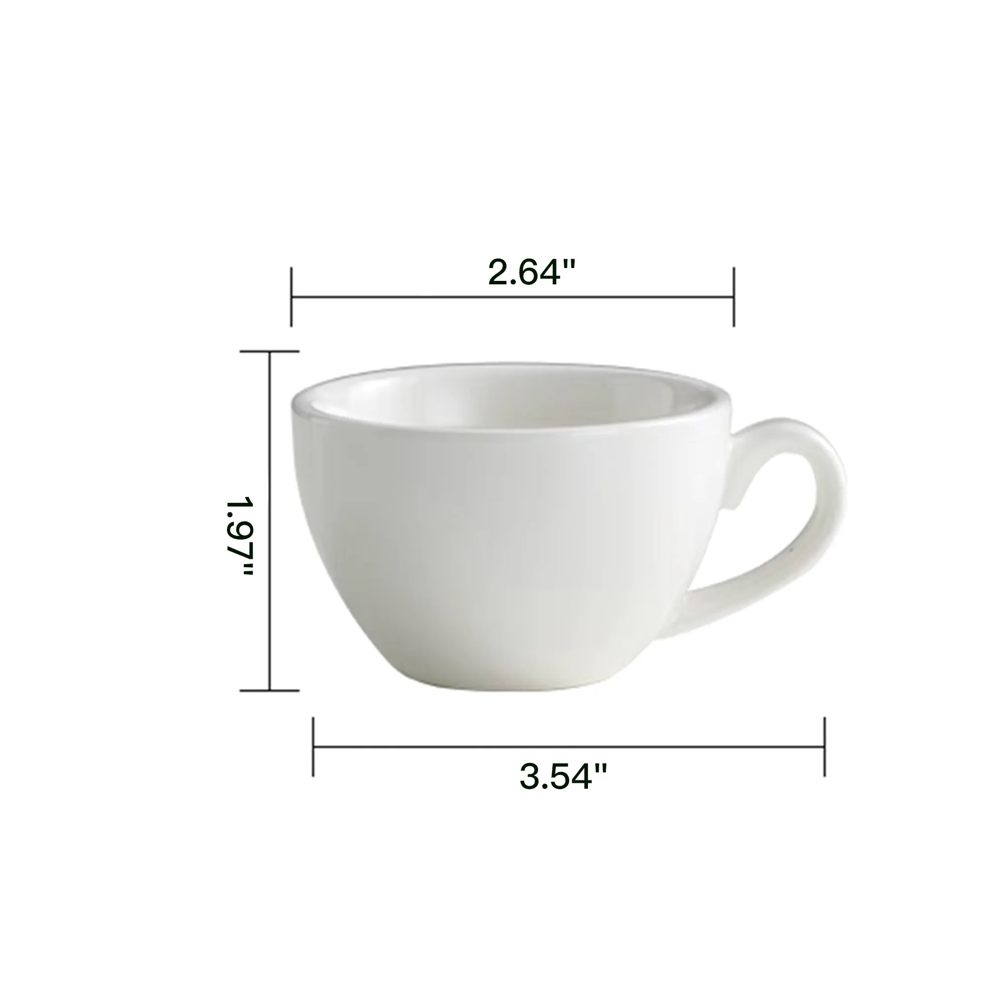 2.5oz Mini Procelain Espresso Cup 1