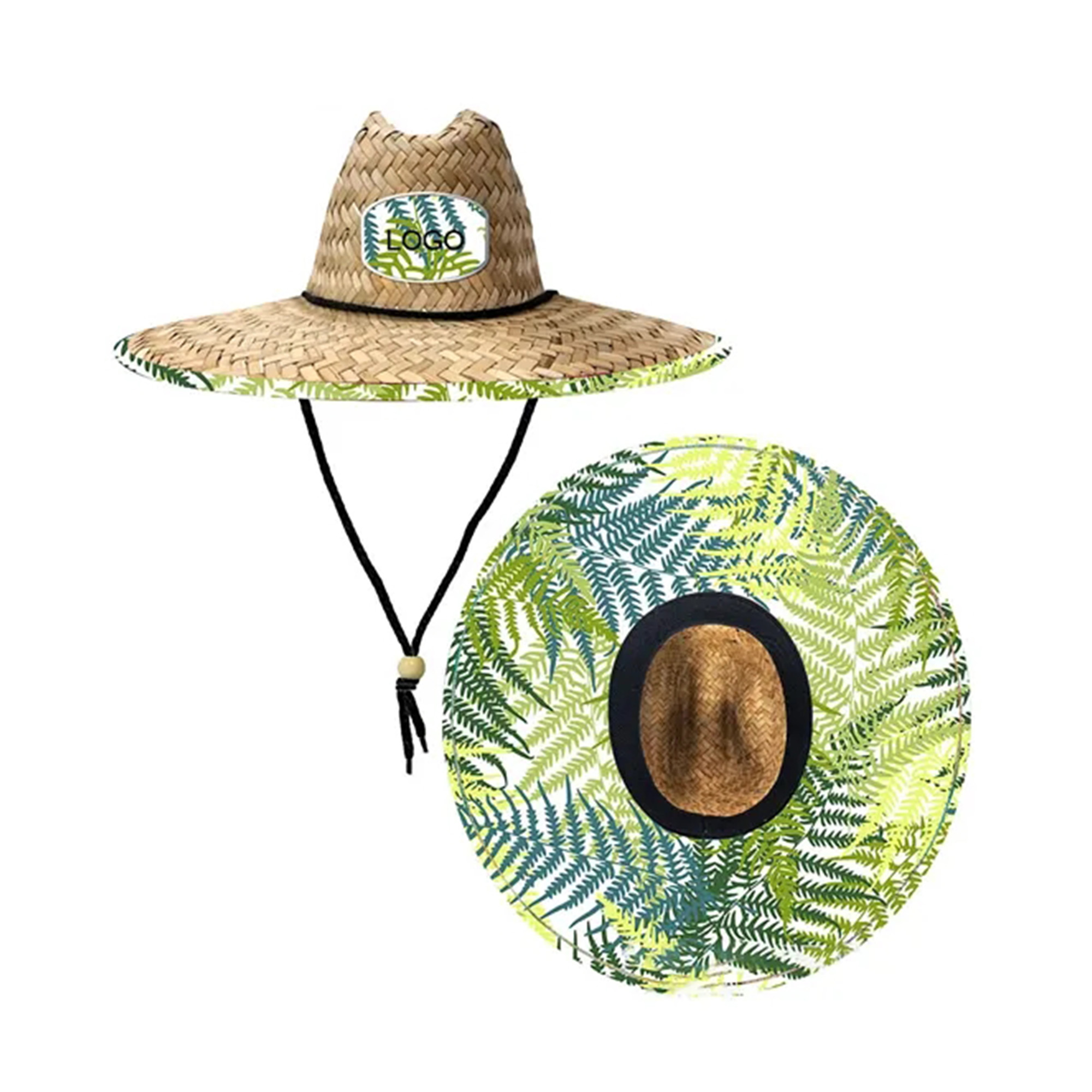Full Color Custom Straw Summer Beach Hat 2