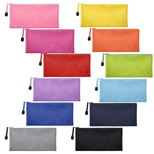 A6 Waterproof Oxford Zipper Pencil Pouch 9