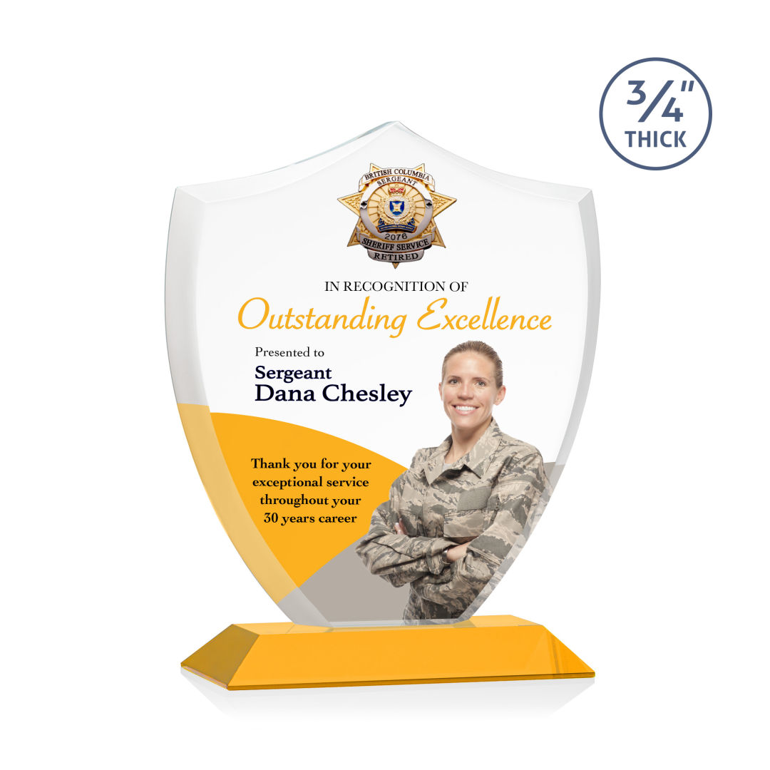 Scudo Shield VividPrint™ Award - Amber 3