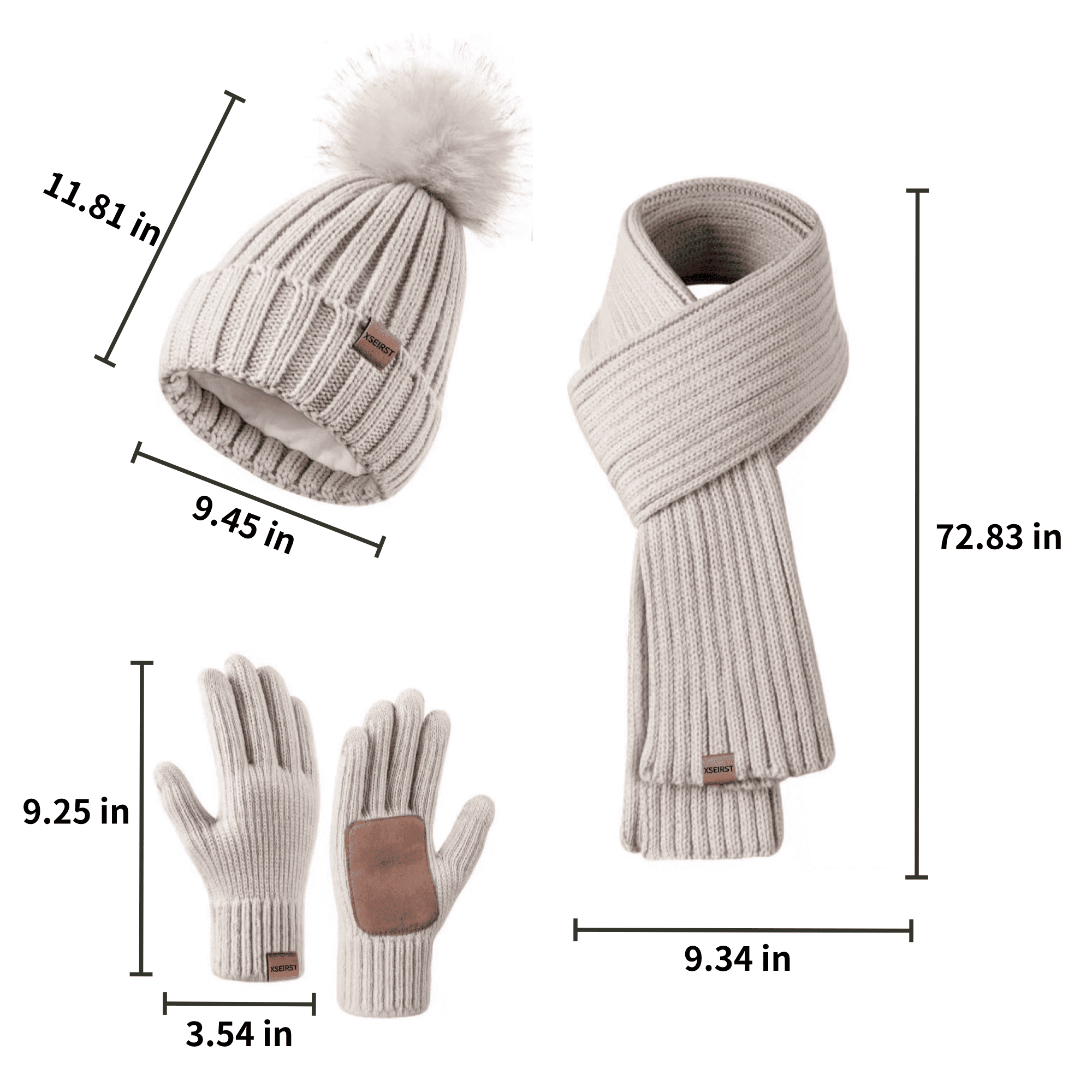 Unisex Touch Screen Cozy Winter Knitted Set 3