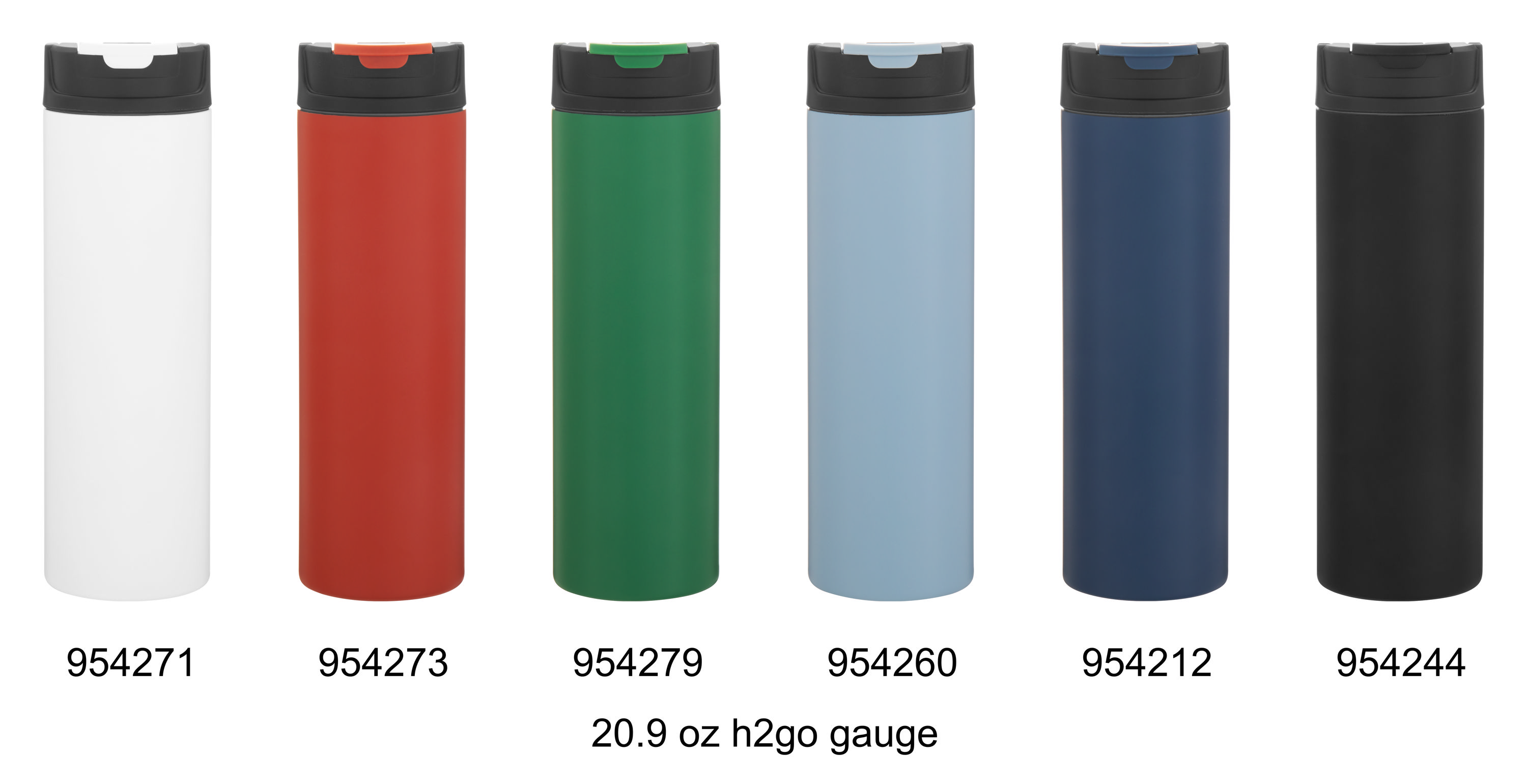 20.9 oz gauge, custom water bottle with logo imprint 45