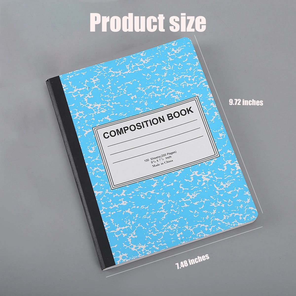 200 Pages B5 9.75''X7.5'' Marble Cover Composition Notebook 2