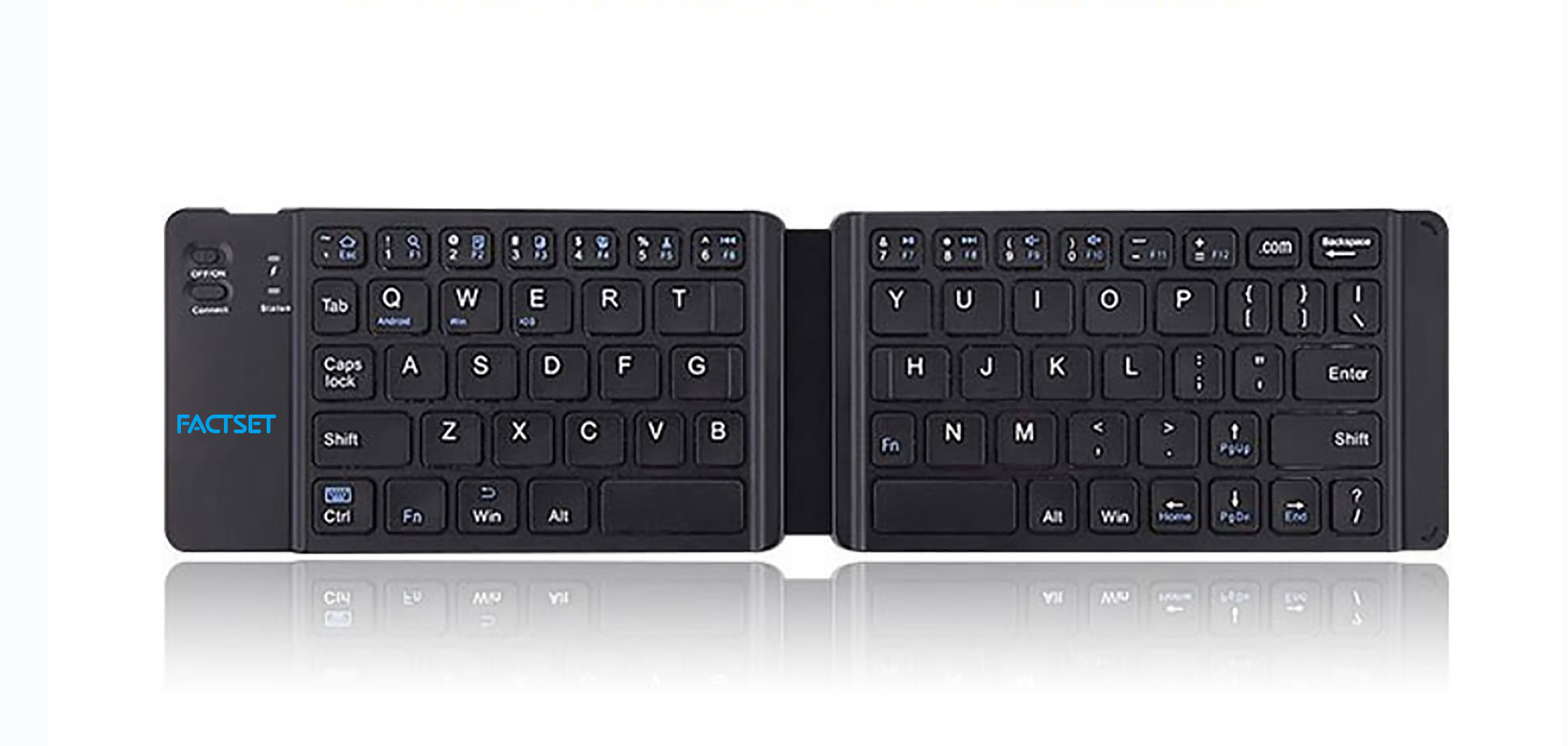 Lightweight Folding Keyboard w/Rechargeable Battery 3