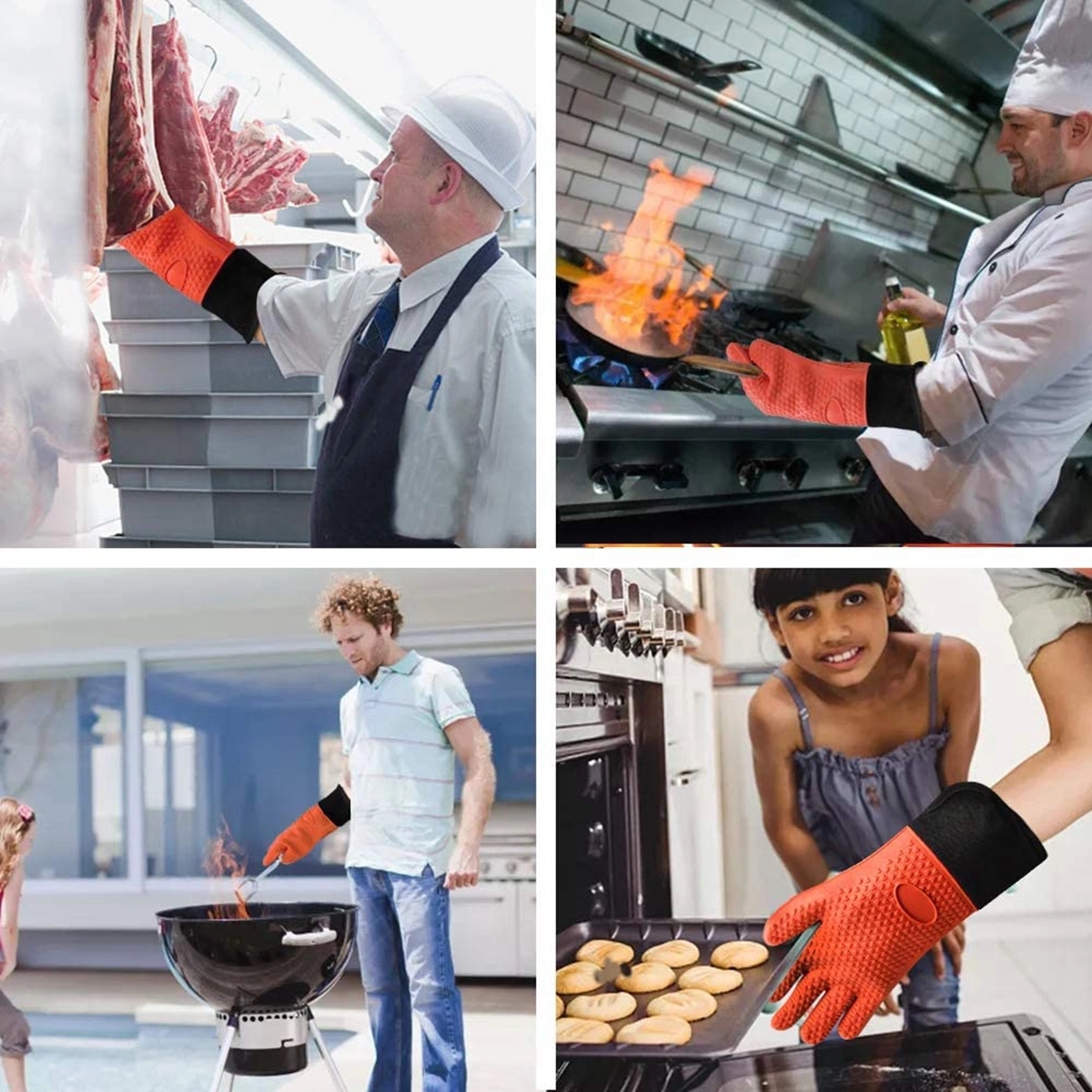 Heat Resistant Silicone Oven Gloves 1