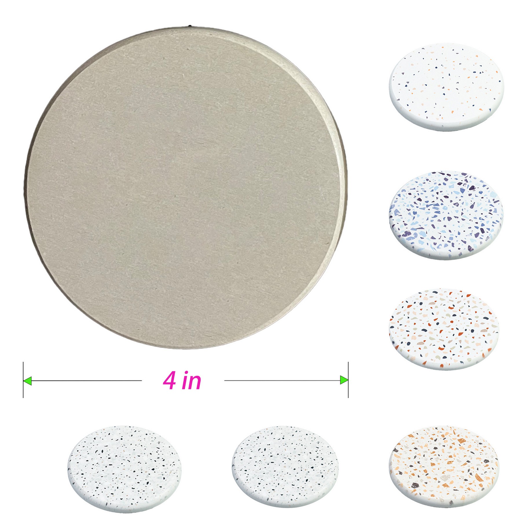 Diatom Mud Cup Coasters Anti Slip 2