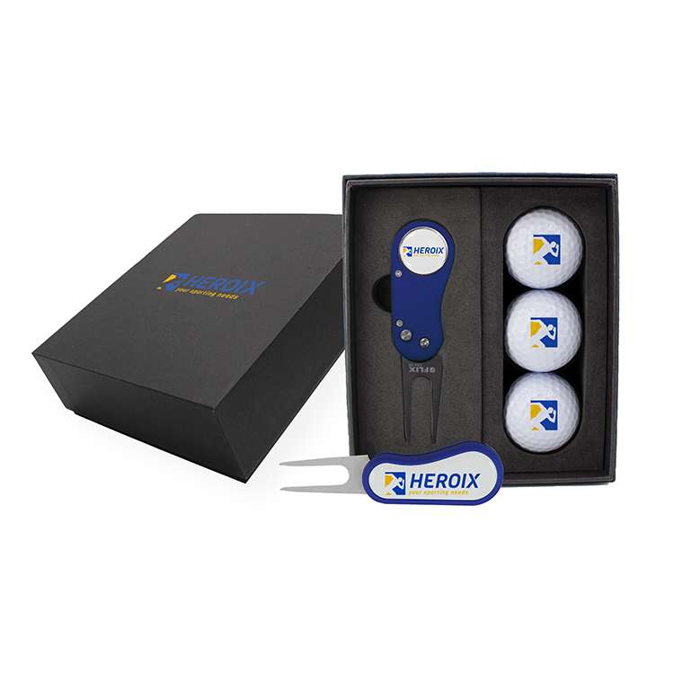Flix Lite DS Divot Tool & Golf Ball Mini Presentation Box 1