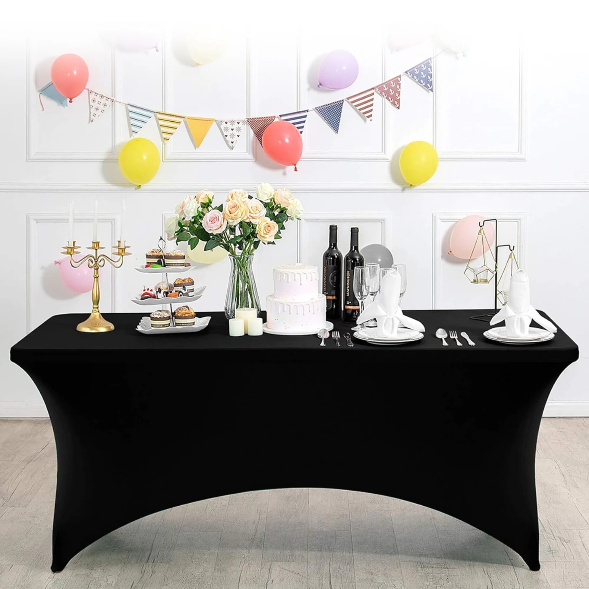 Premium 6FT Full Color Dye Sublimation Stretch Table Cover 3