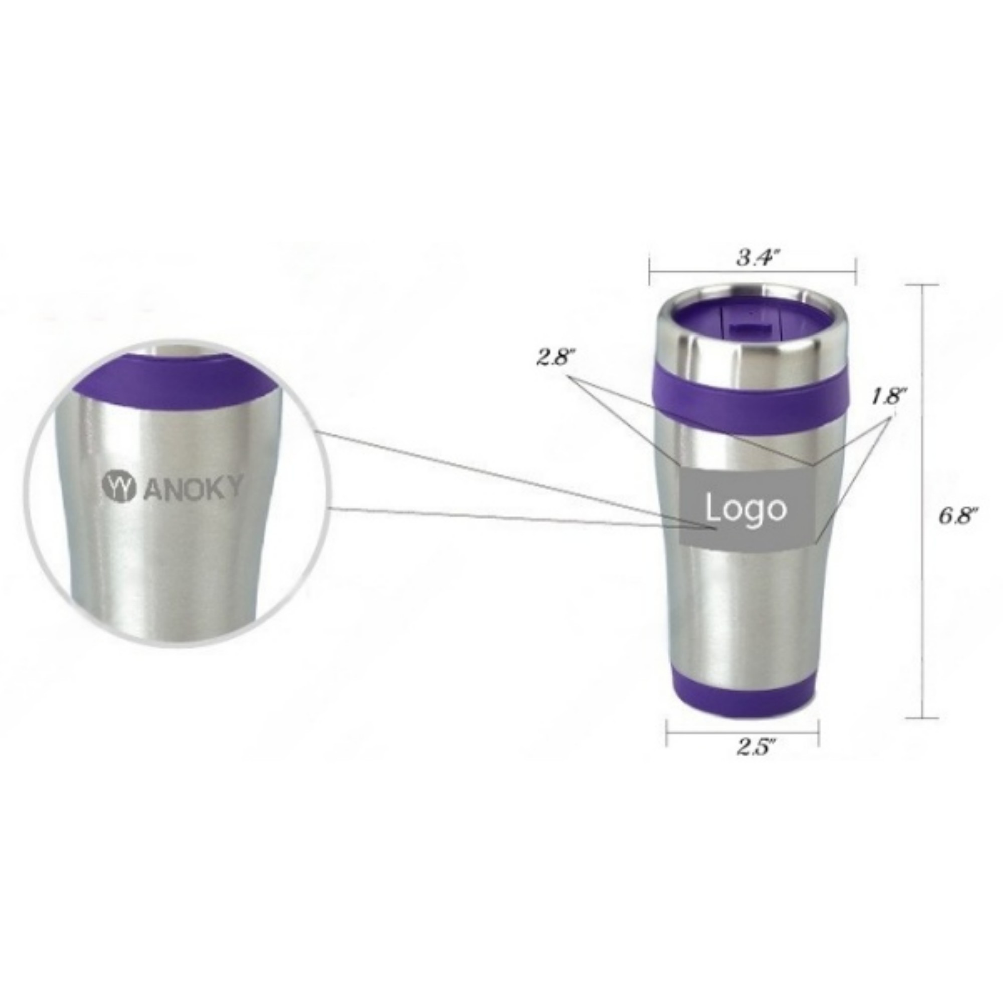 13.5oz Portable Coffee Cup 4