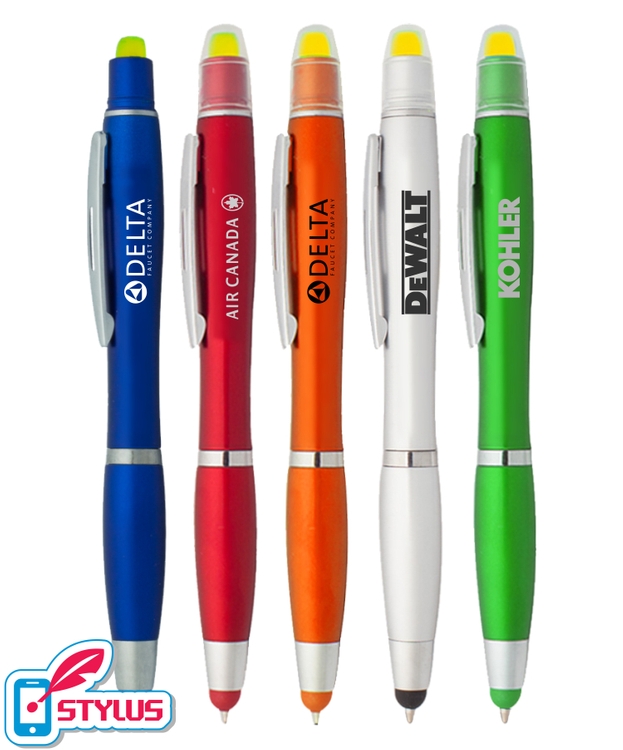 3-in-1 - Stylus Pen & Gel Highlighter Combo 1