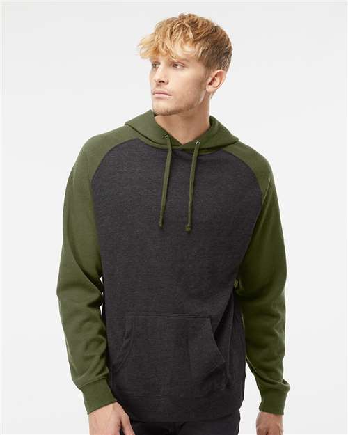 Unisex Raglan Hooded Sweatshirt - IND40RP 31