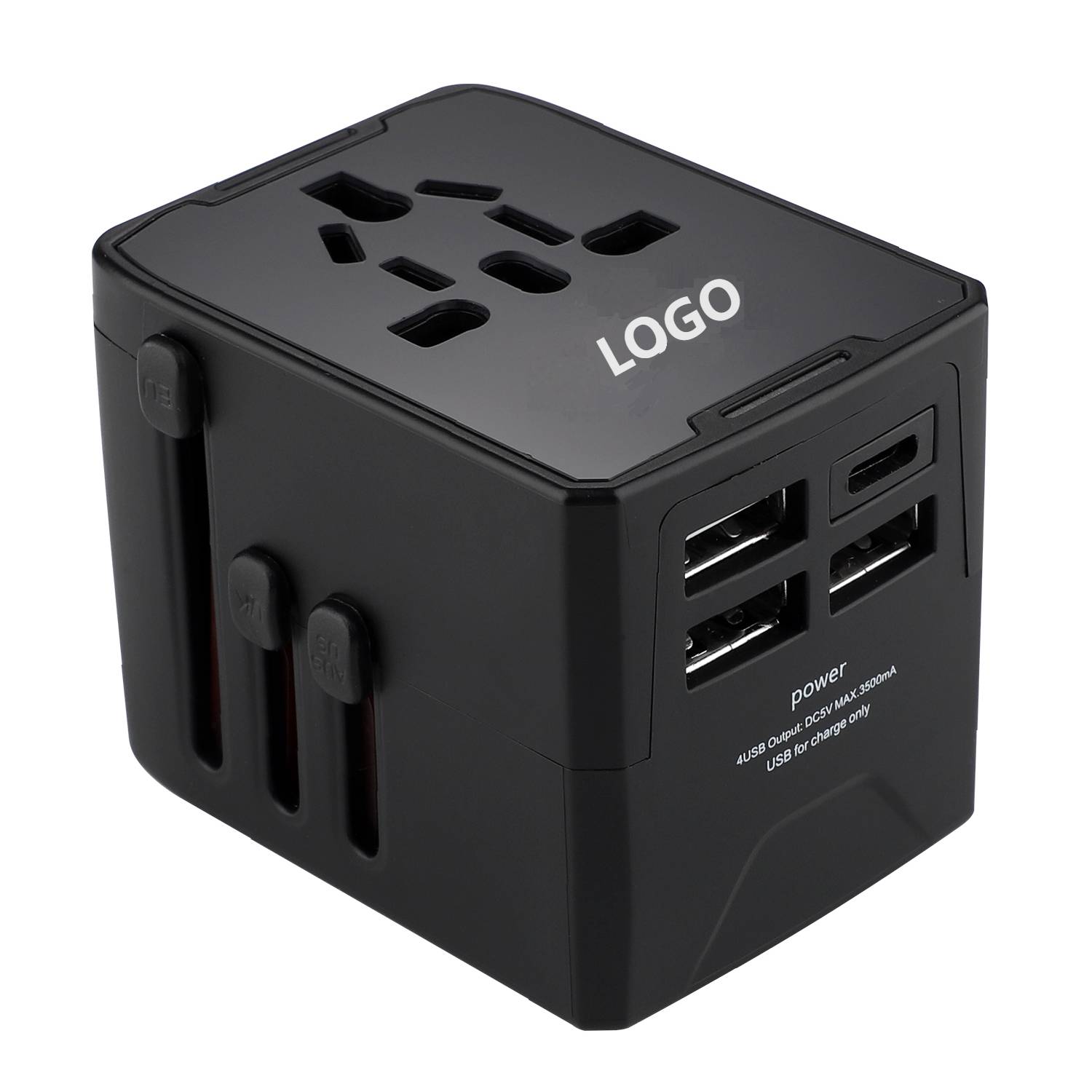 3 USB A and 1 Type C Universal Travel Adapter 4