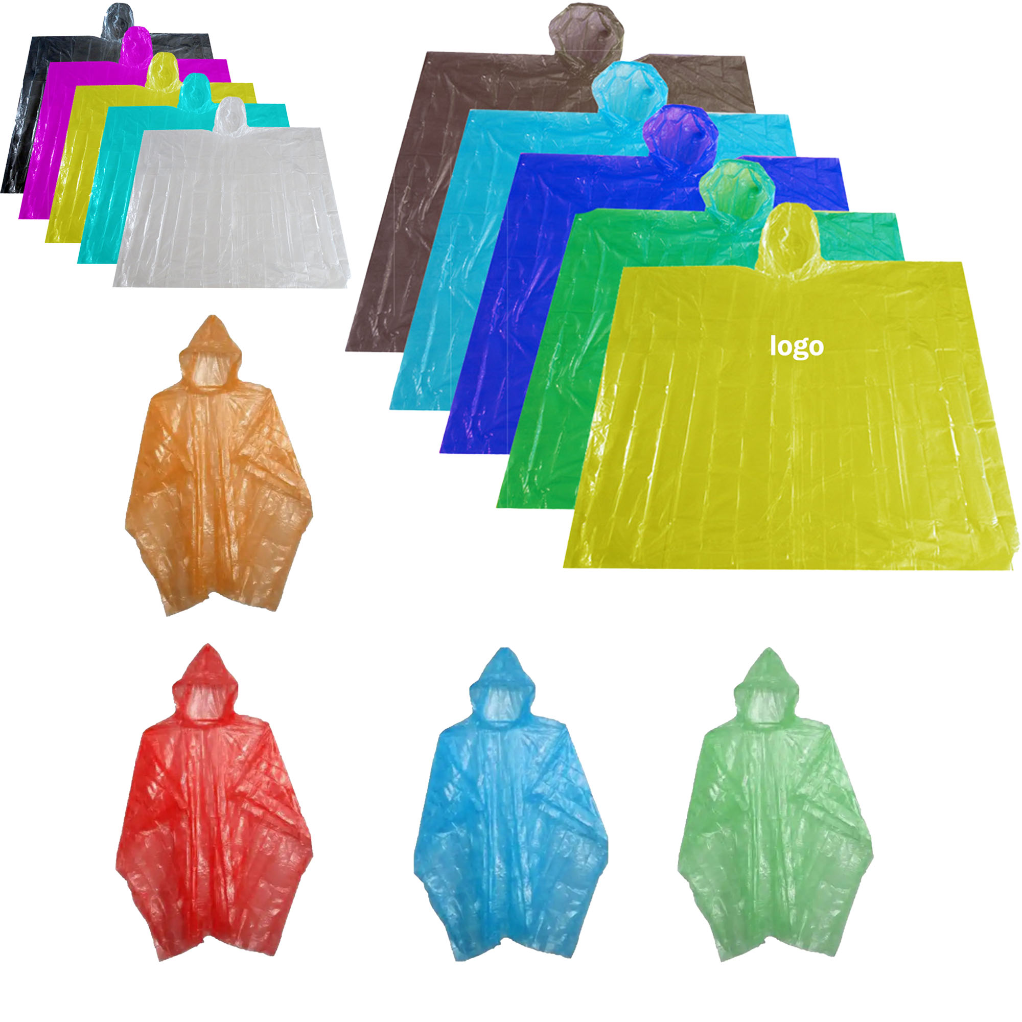 PE Disposable Rain Poncho 2