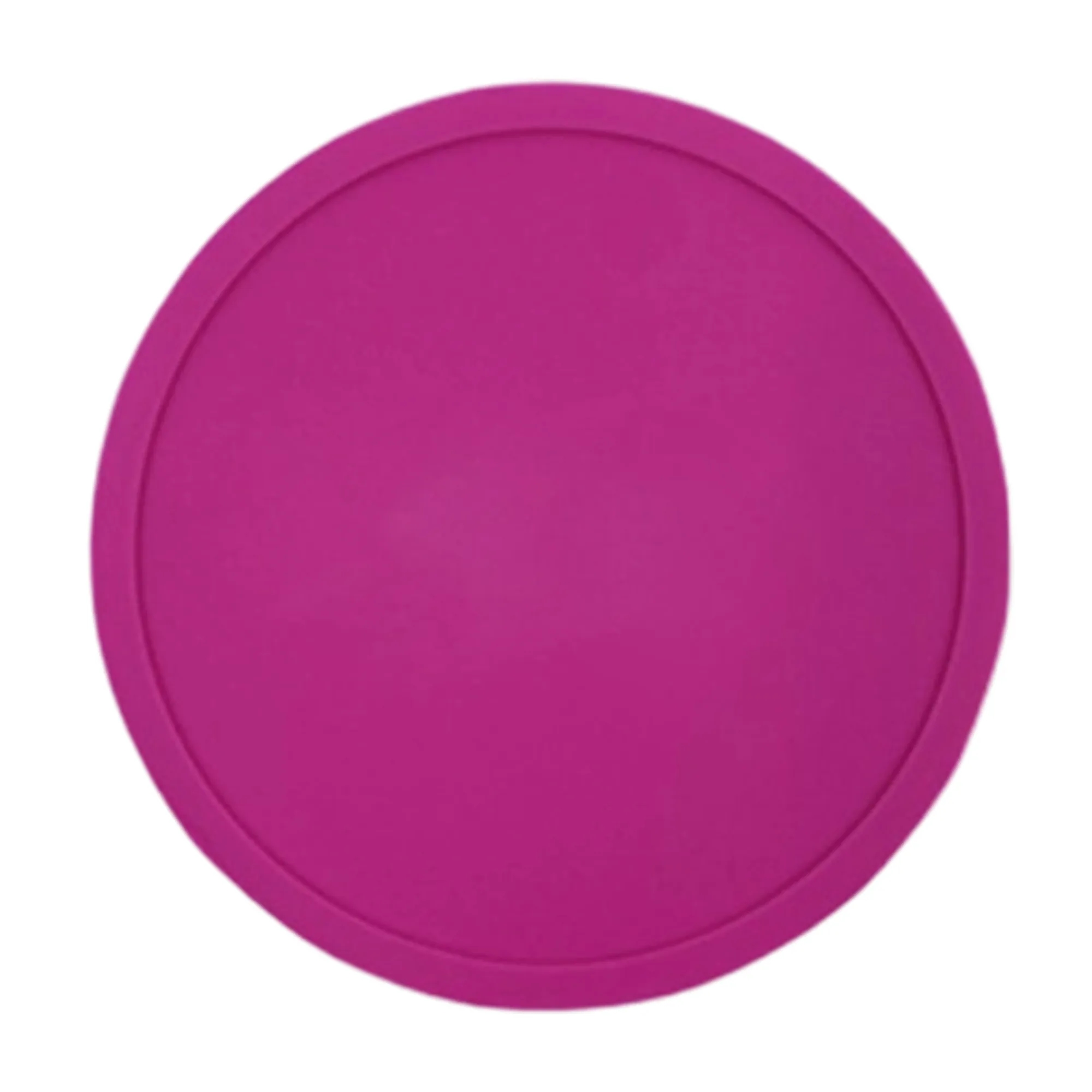 Round Silicone Coaster with Spill Resistant Design 9