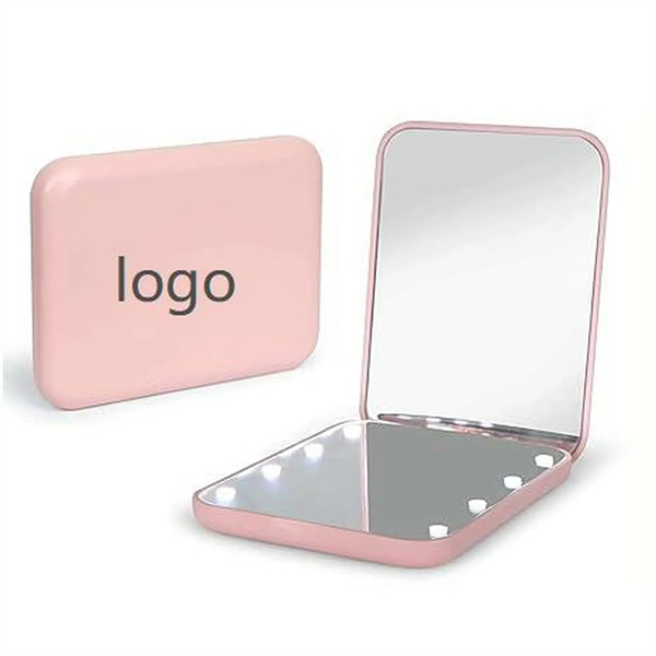 Pocket 1X/3X Magnification LED Compact Travel Makeup Mirror