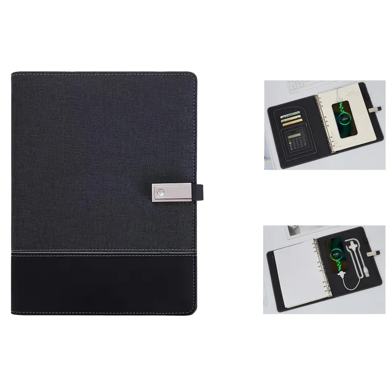 B5 Binder Notebook with 8000mAh Power Bank & Calculator 2