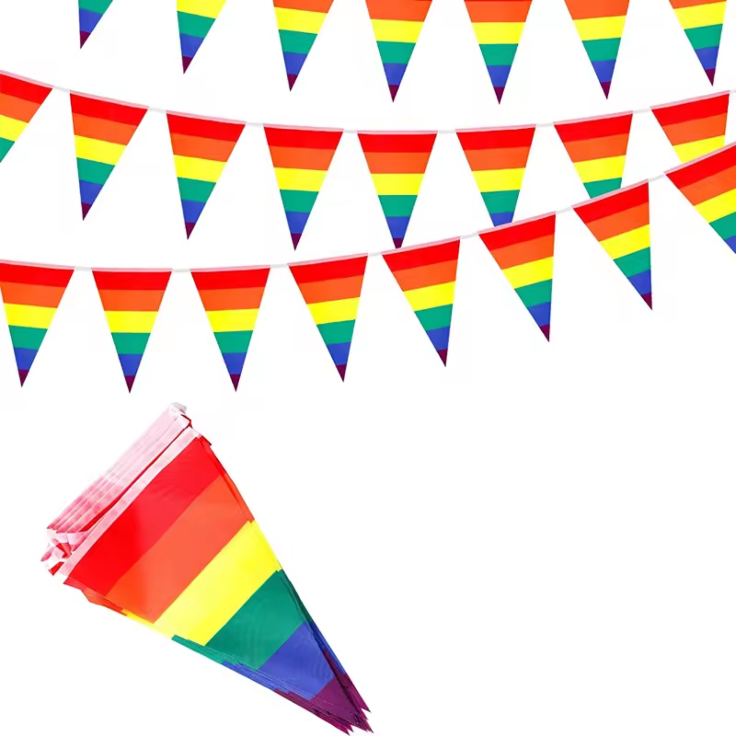 12" x 8" Triangle Spring Bunting Flag 5